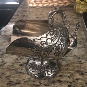 VINTAGE SUGAR SCUTTLE WITH SCOOP